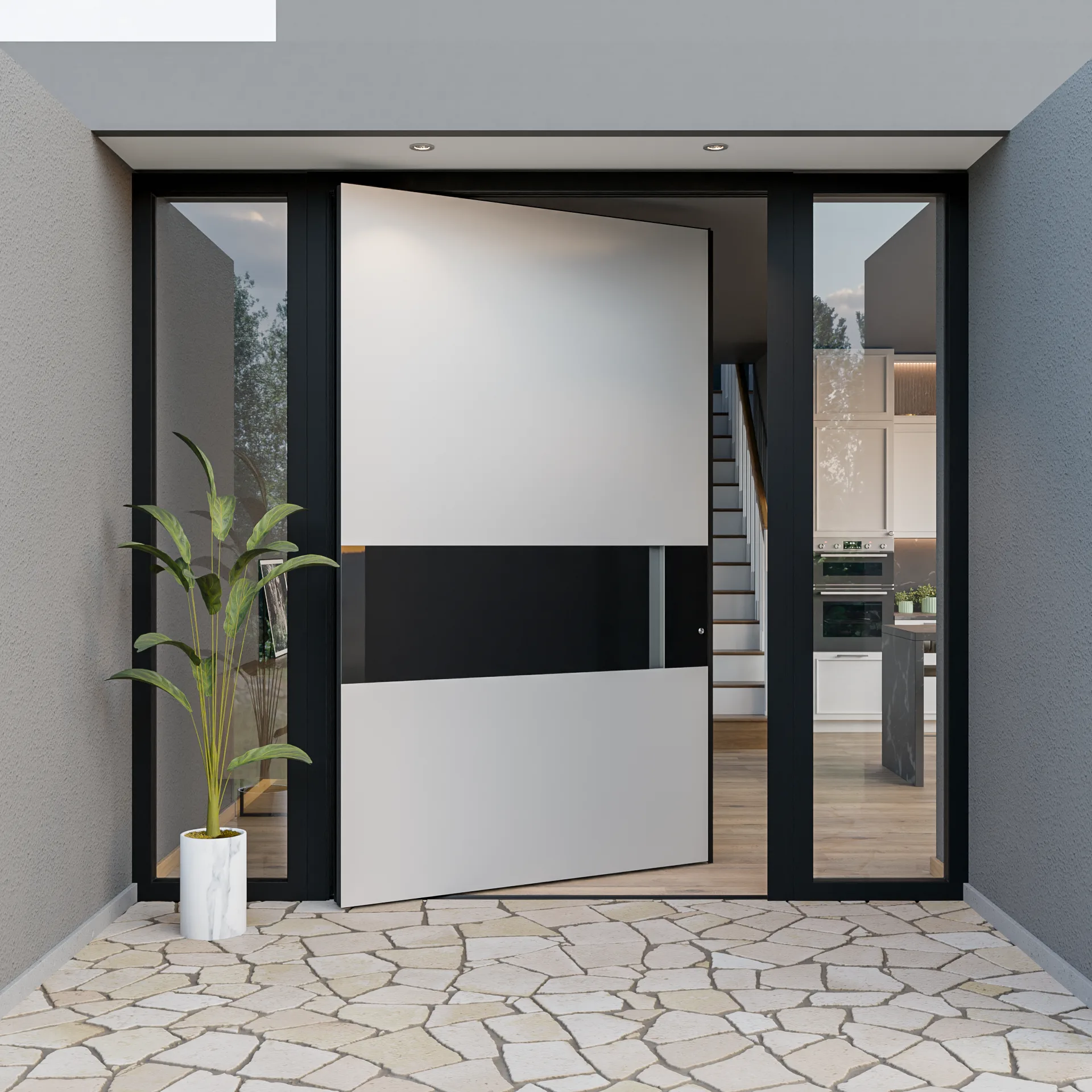 Ușă pivotantă Thiral PV4300 — ambient