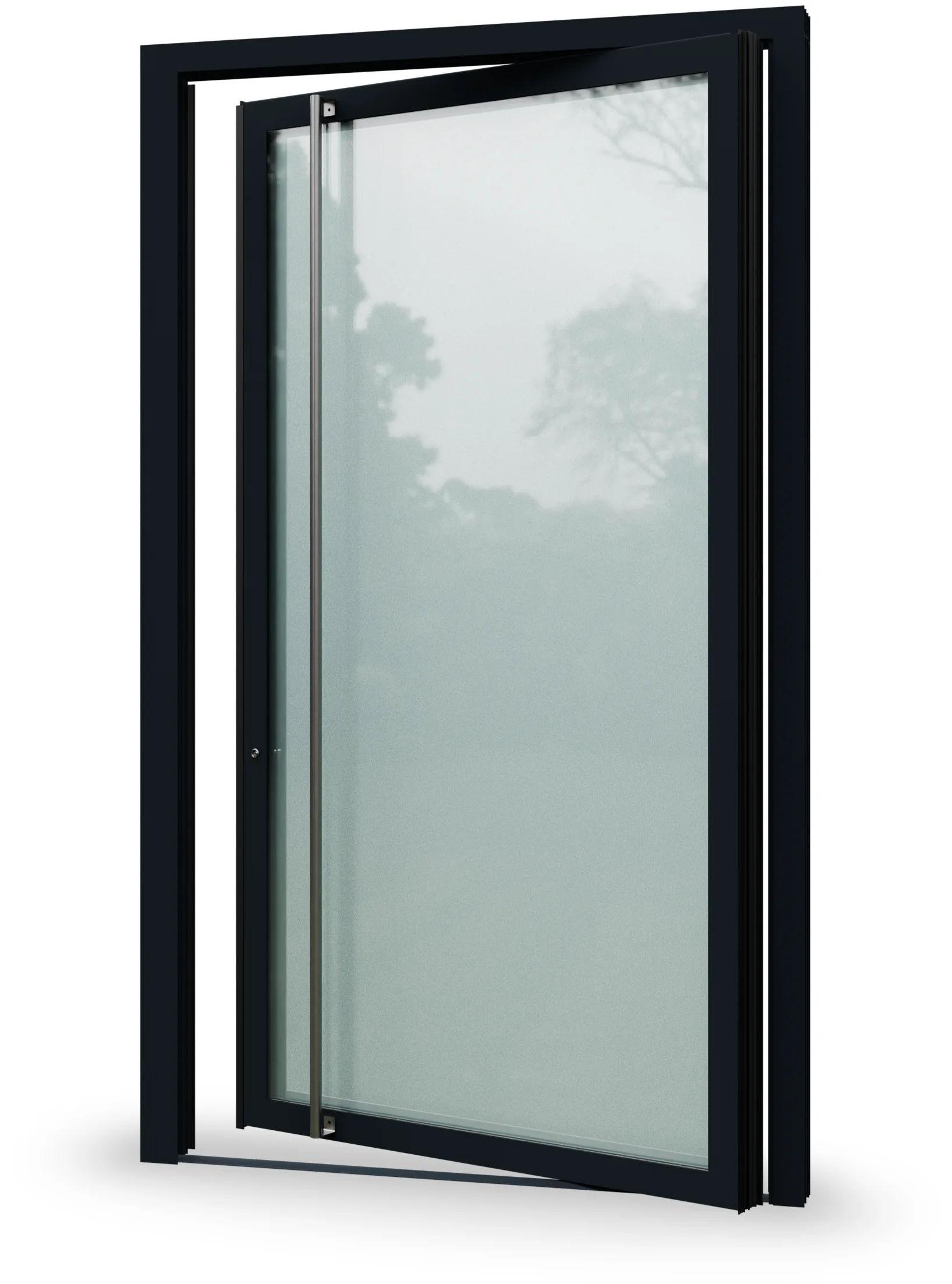 Ușă pivotantă Thiral PV5000 — silhouette