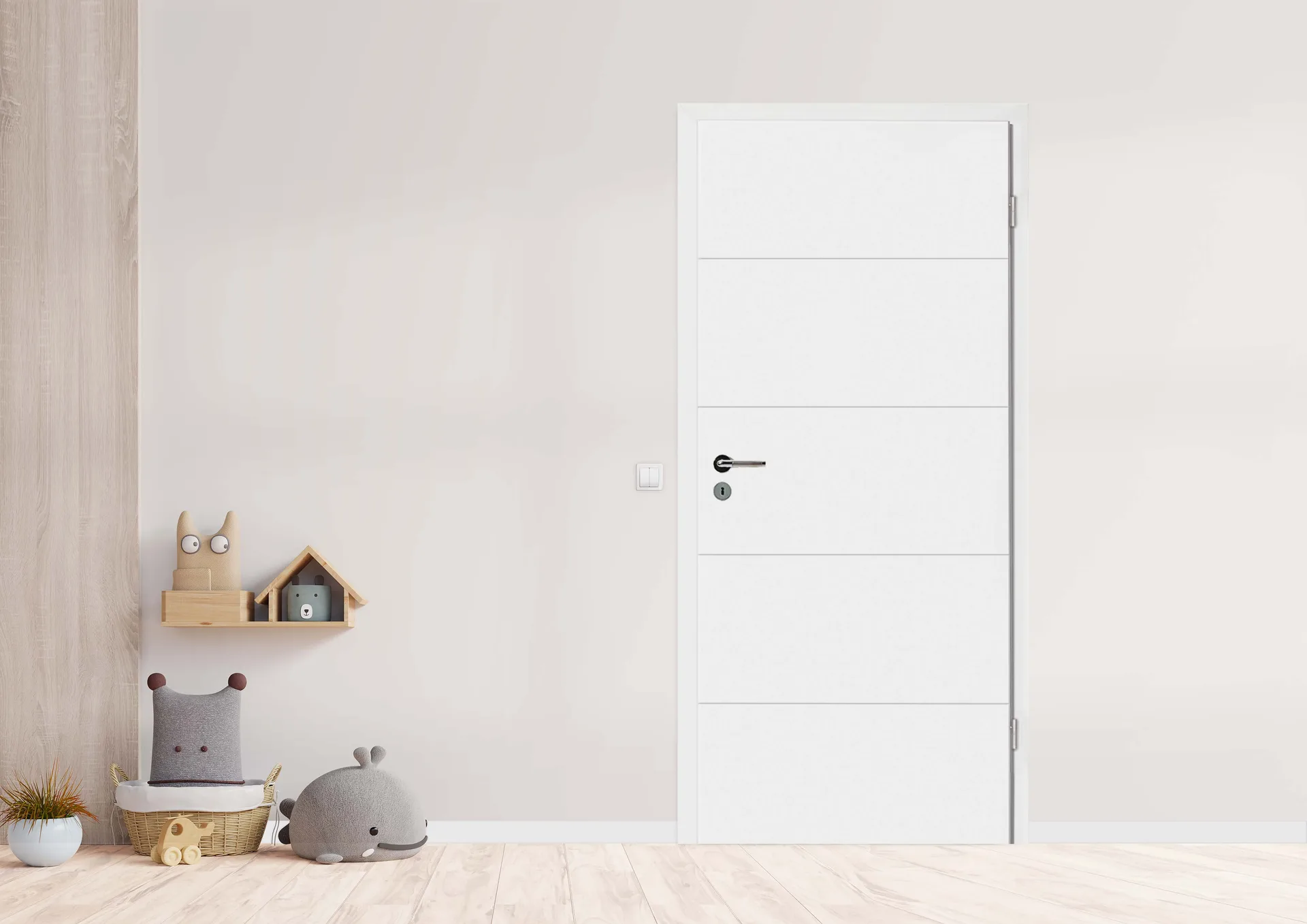 Ușă de interior Gap — Albe vopsite