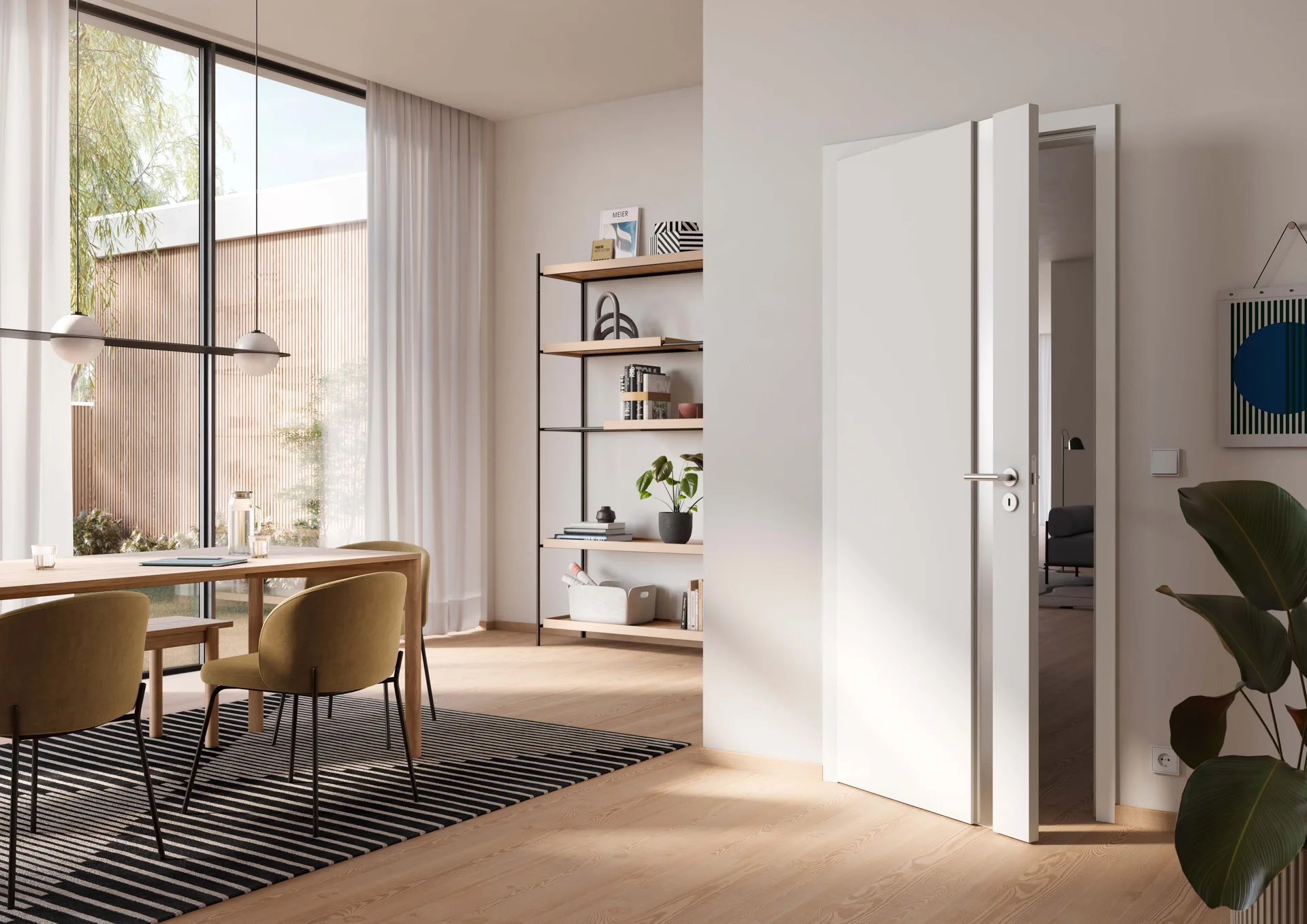 Ușă de interior Smart — Albe vopsite