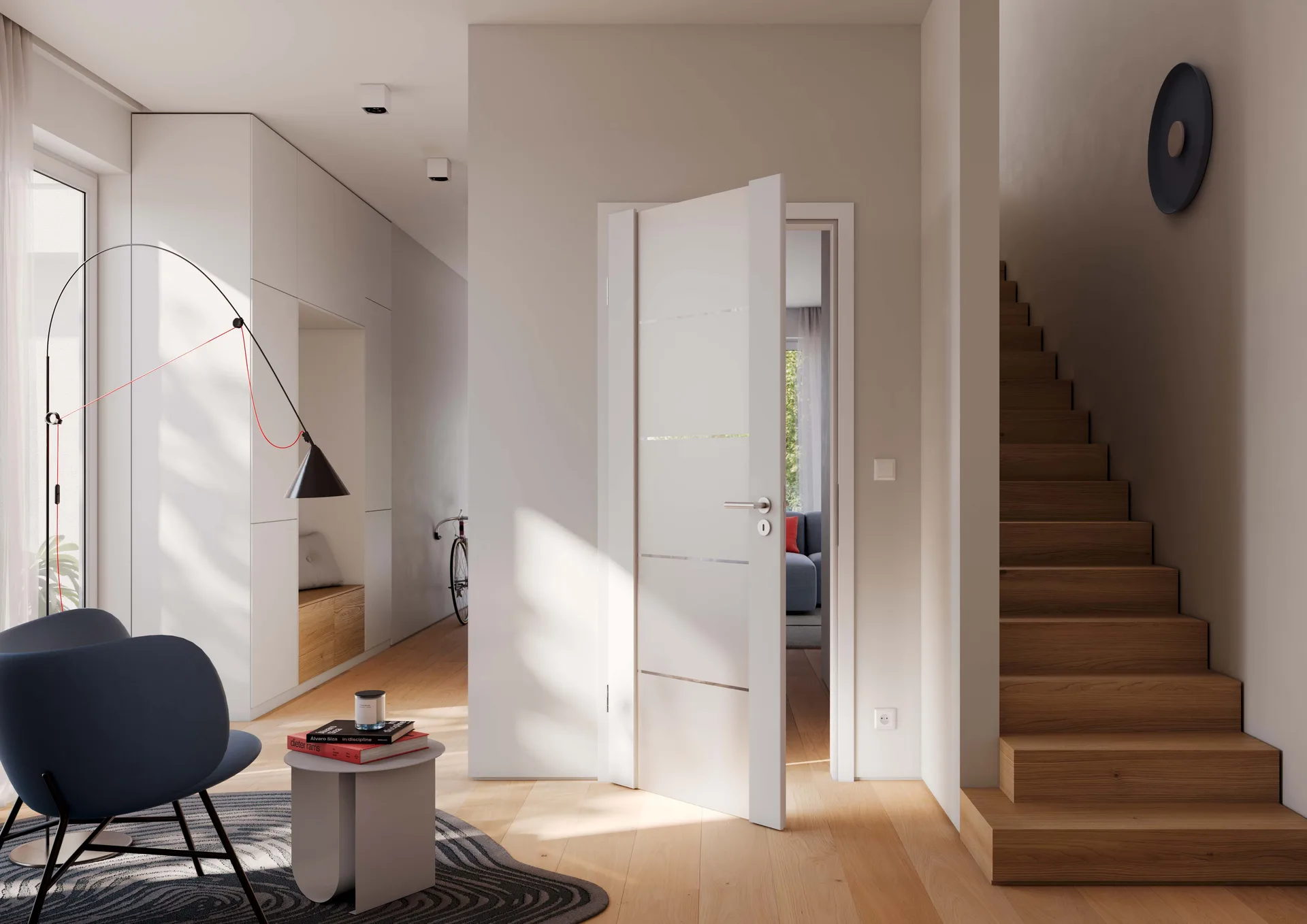 Ușă de interior Sueno — Albe vopsite