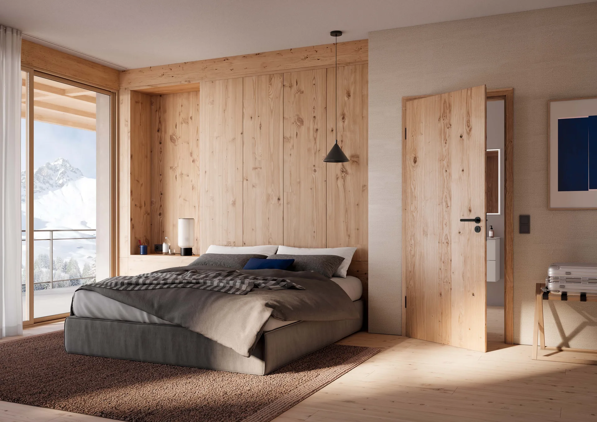 Ușă de interior Furnir natural — Furnir