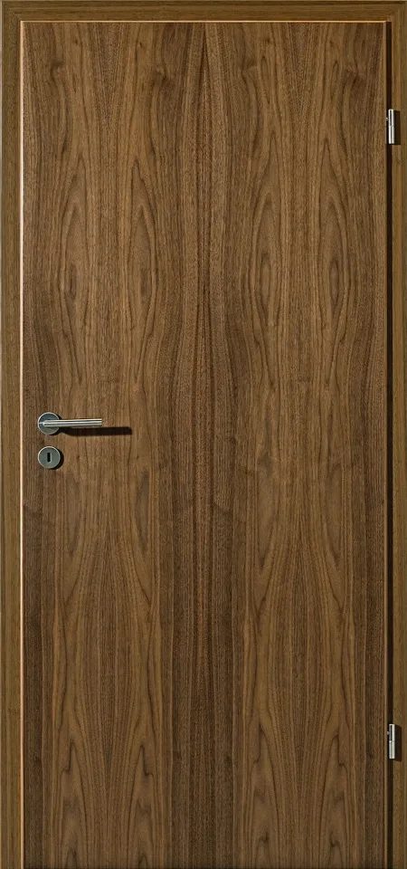 glatte tuer amerikanisch nussbaum freisteller