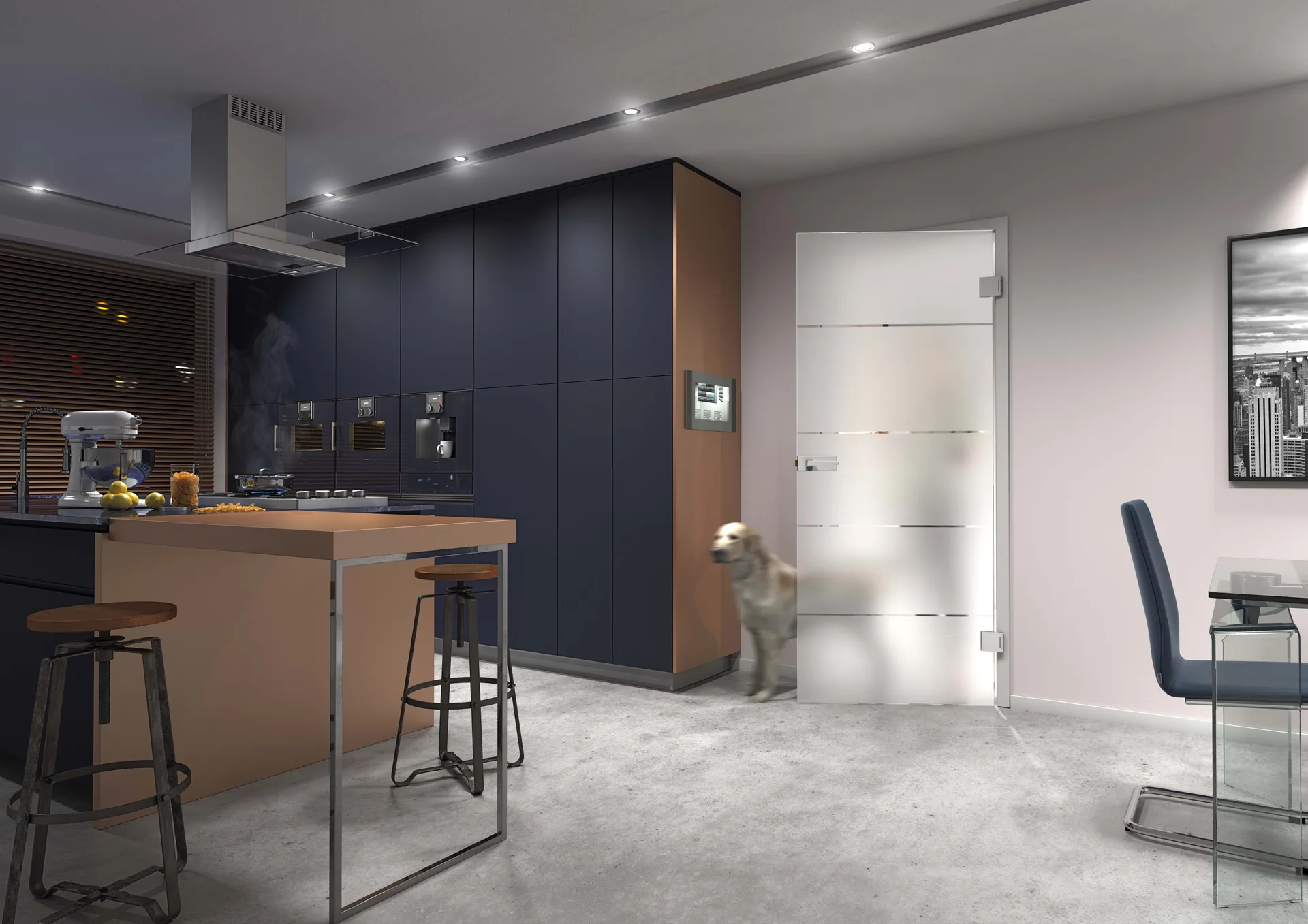 Ușă din sticlă Ganzglas — Glisante