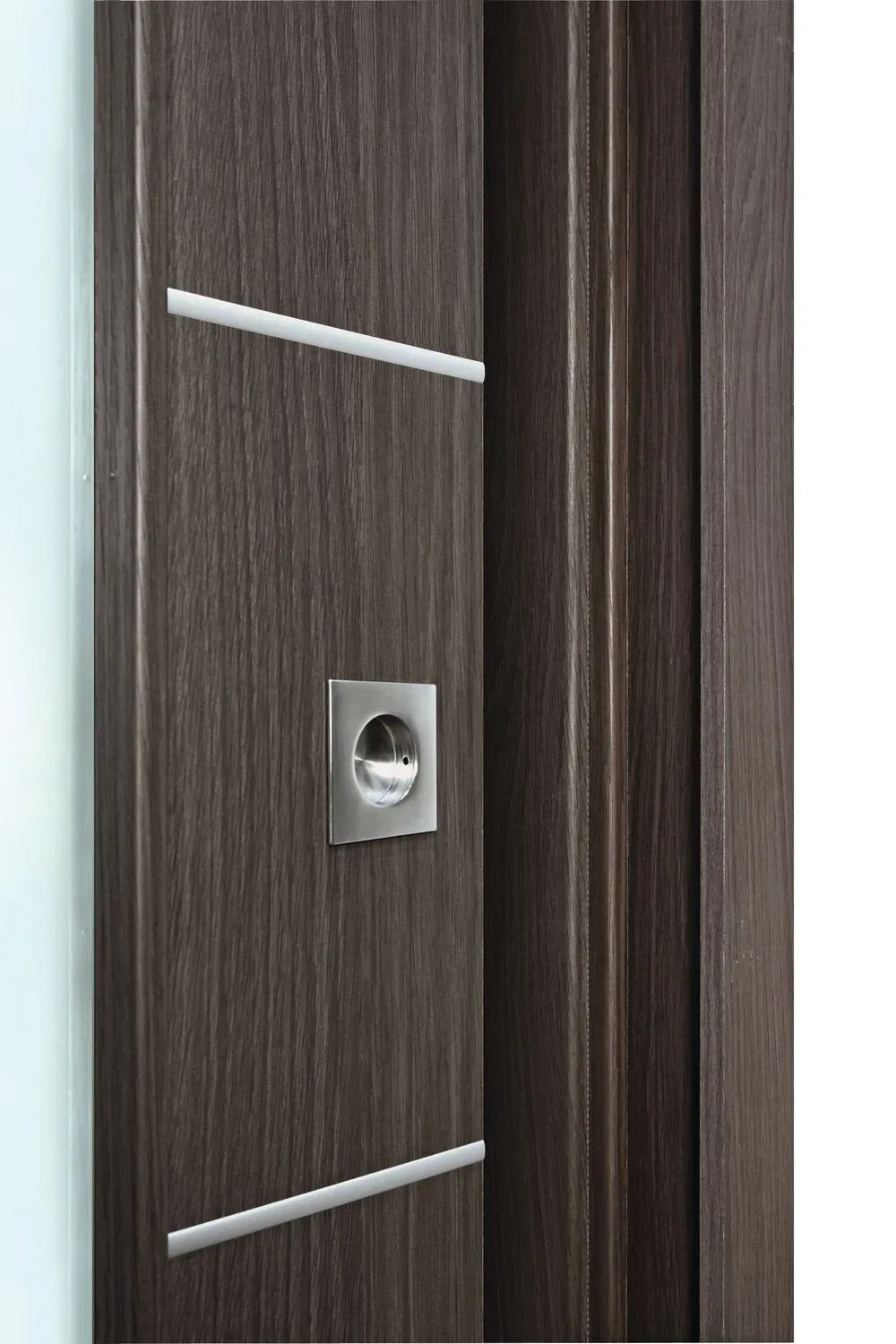 schiebetuer vor der wand lebolit nature eiche anthrazit detail 1