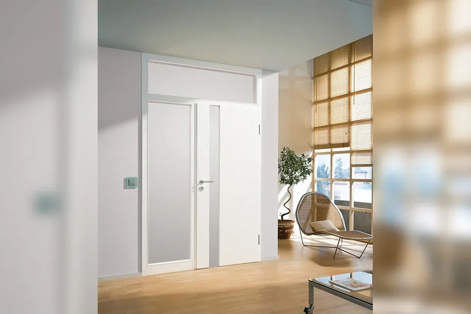 windfangzarge wt 1 tuerhoch mit einem seiteinteil lebolit premium eiche roheffekt freisteller 2