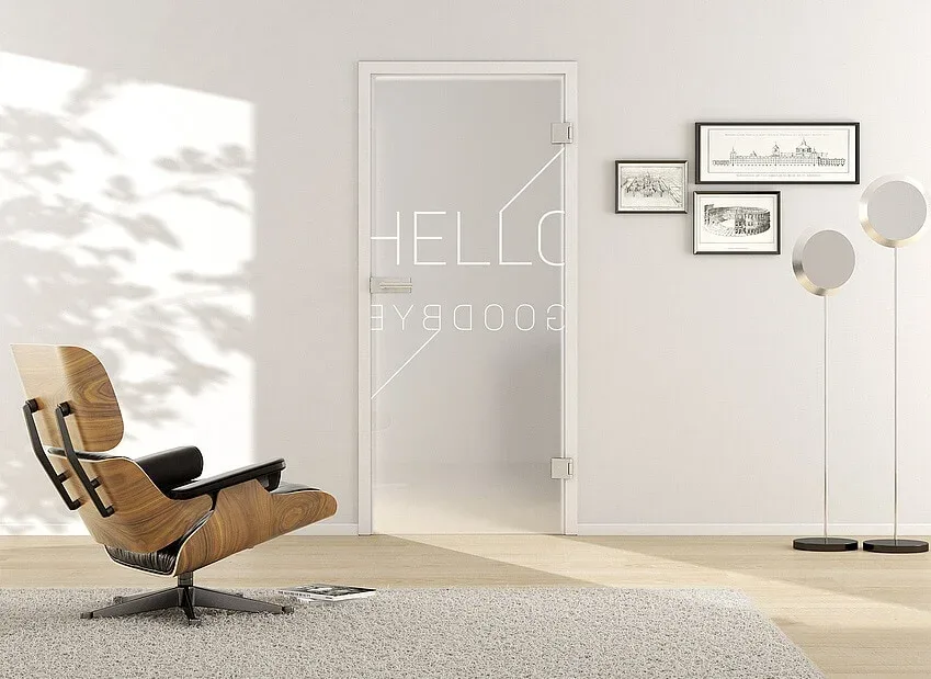 Ușă din sticlă securizată, model Typo LD 688