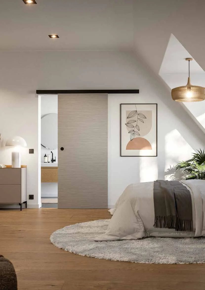 Ușă de interior Versio — Albe vopsite